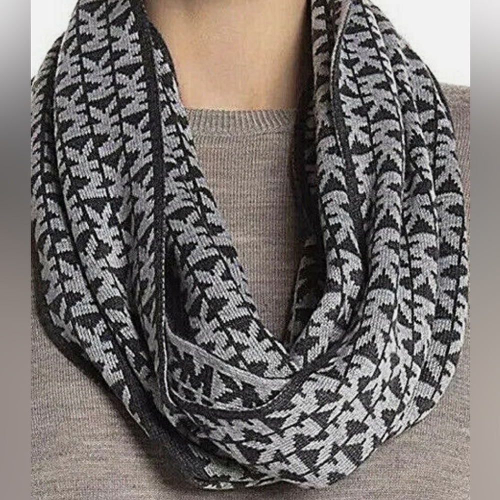 Michael Kors grey logo infinity scarf, worn once